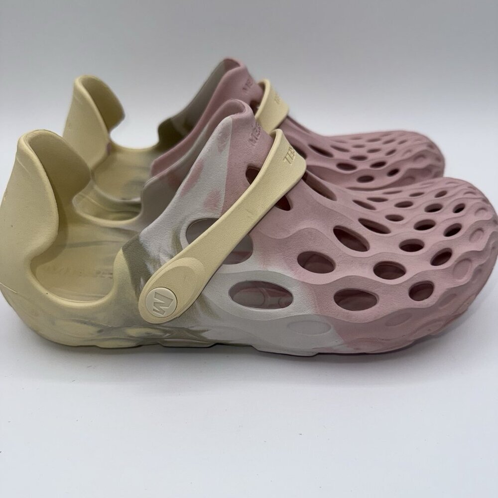 Merrell Hydro Moc Slip-On Pink Yellow Unisex Women’s 8/Men’s 6.5 Croc Style - Picture 5 of 16